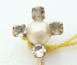 Victorian 10k Rose Gold Pearl Stick Pin (#2675)