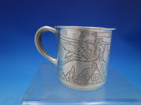 Nursery Rhyme by Webste Sterling Silver Baby Cup Angel Stork #4511 (#6705)