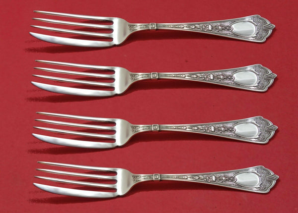 Cleopatra by Schulz & Fischer Sterling Silver Fish Fork Set 4pc AS Custom 6 3/4"