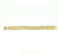 14k Yellow Gold Bracelet 7.25" Fine Mesh and Rope (#J4439)