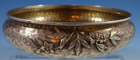 Mixed Metals by Whiting Sterling Silver Aesthetic Bowl Copper Flowers #916 #1096