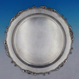 Italian 800 Silver Fish Serving Tray with Shell and Wave Border (#4287)