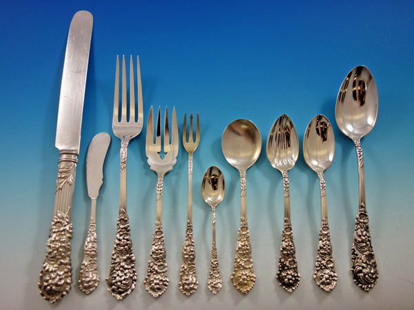 Trajan by Reed and Barton Sterling Silver Flatware Set Service 132 pcs Dinner