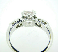14k White Gold Pale Pink Genuine Natural Morganite and Diamond Ring (#J5045)