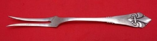 French Lily- Danish By Christian F. Heise Sterling Pickle Fork 5 1/2"