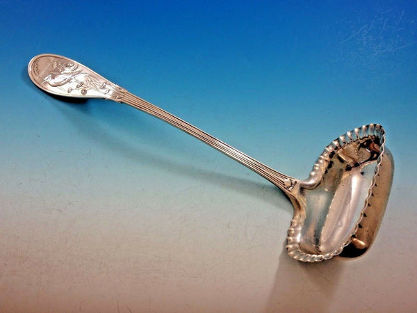 Japanese by Tiffany & Co. Sterling Silver Oyster Ladle Pie Crust Edge 10 1/2"
