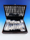 Old English Tipt by Gorham Sterling Silver Flatware Set 12 Dinner Service 60 Pcs