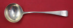 English Georgian Sterling Silver Gravy Ladle w/ engraved stag deer 1810 7"