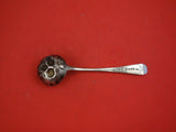 English Georgian Sterling Silver Sugar Sifter Ladle GW Repoused Fruit in Bowl