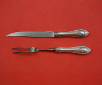 Mount Vernon by Lunt Sterling Silver Steak Carving Set 2pc HH WS Knife 8 3/4"