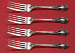 Royal Dynasty by Kirk-Stieff Sterling Silver Fish Fork Set 4pc AS Custom 7 1/2"