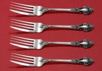 Royal Dynasty by Kirk-Stieff Sterling Silver Fish Fork Set 4pc AS Custom 7 1/2"