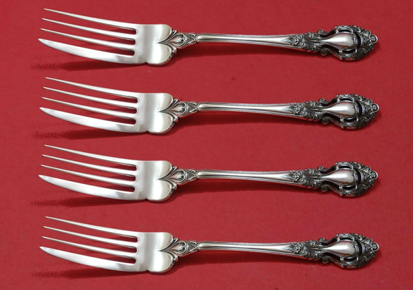 Royal Dynasty by Kirk-Stieff Sterling Silver Fish Fork Set 4pc AS Custom 7 1/2"