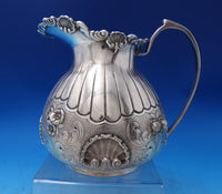 Shell by Unknown Sterling Silver Water Pitcher #0925 with Shells Flowers (#7486)