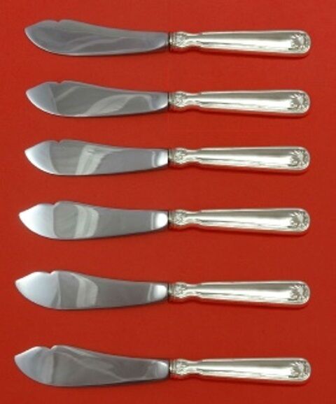 Shell and Thread by Tiffany & Co. Sterling Silver Trout Knife Set 6pc Custom