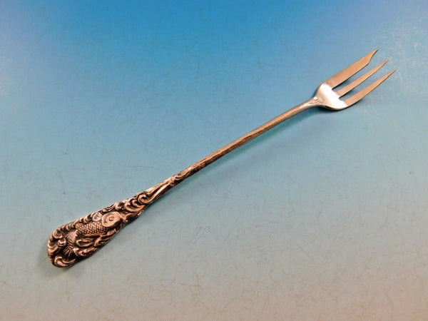 Hizen by Gorham Sterling Silver Cocktail Fork Figural w/ Fish Gold-washed 5 7/8"
