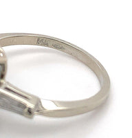 14k White Gold Emerald Cut 4.51ct Genuine Natural Aquamarine Ring (#J5589)