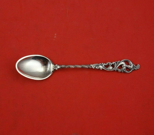 Dobbel Rokokko by Brodrene Lohne Norwegian Sterling Silver Demitasse Spoon
