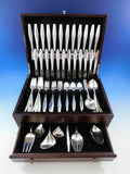 Diamond by Reed and Barton Sterling Silver Flatware Set 12 Service 79 pcs Modern