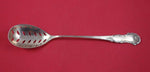 George III by Frank Whiting Sterling Silver Olive Spoon Pierced 6 1/4"