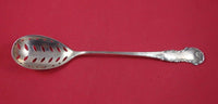 George III by Frank Whiting Sterling Silver Olive Spoon Pierced 6 1/4"