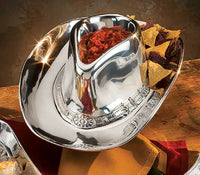 Grande Baroque Wallace Sterling Serving Set 4pc + Cowboy Hat Chip Dip Gift Set