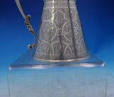 Eyptian .900 Silver Coffee Pot Individual Hand Chased Design 5 3/4" Tall (#3951)