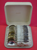 Lily by Whiting Sterling Silver Teaspoon set of 12 in fitted box  5 3/8"