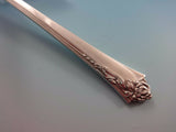 Sterling Silver Hooo Loves You Teaspoon w/Owl Damask Rose Valentines Day Gift!