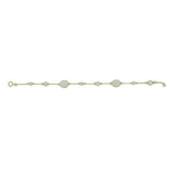 18k Yellow Gold 6.5ct Genuine Natural Moonstone Bracelet (#J4560)