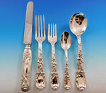 Chrysanthemum by Tiffany Sterling Silver Flatware Set 12 Service 64 pcs Dinner