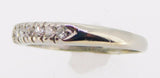 18k White Gold .15ct Genuine Natural Diamond Ring Band (#J3932)