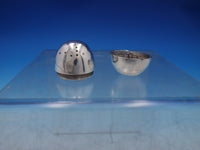 Sheffield 1882 English Sterling Silver Pepper Shaker Egg Shaped 1 3/8" (#6573)