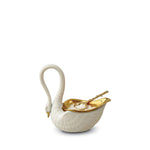 L'OBJET Swan Salt Cellar White Porcelain and 24K Gold Graceful Modern - SC3000