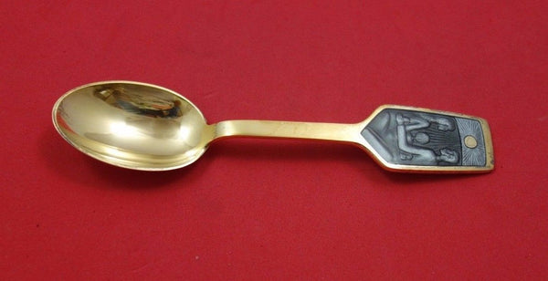 Christmas Theme by Michelsen Sterling Silver Teaspoon 1973 Enameled Holy Family