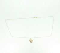 14k Yellow Gold Heart 2.39ct Genuine Natural Morganite Pendant (#J768)
