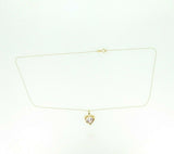 14k Yellow Gold Heart 2.39ct Genuine Natural Morganite Pendant (#J768)