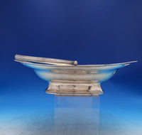 English Georgian Sterling Silver Fruit Bowl Basket Swing Handle Emes 1802 #7440