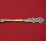 Henrik Moller Norwegian Sterling Silver Serving Spoon Hand Chased Figural 8 1/4"