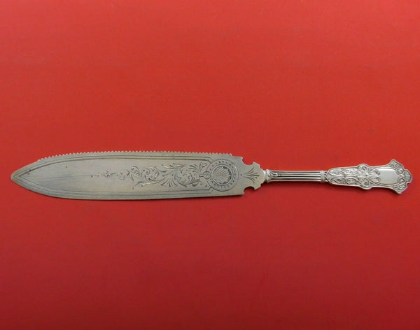 Alhambra by Whiting Sterling Silver Cake Saw Serrated Bright-Cut 9 3/4" Antique