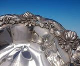 Whiting Sterling Silver Bowl with Water Lily Pad Design #5874 8 3/4" Dia (#4948)