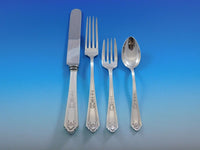 Queen Louise by Watson Sterling Silver Flatware Set 102 Pieces Dinner Regular