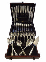 Malmaison by Christofle Silverplate Flatware Service Set 61 Pieces France