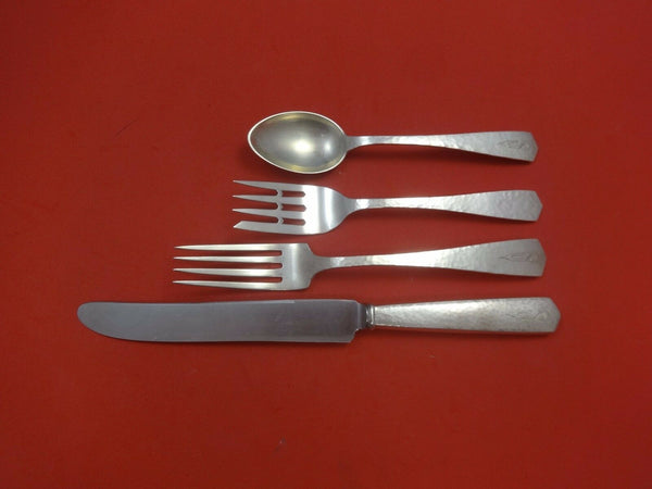 Colonial Hammered by International Sterling Regular Size Place Setting(s) 4pc