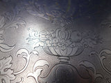 Bremen by Carl George Aldefeld German Silver Tea Tray Hand Engraved (#6005)