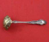 Irian by Wallace Sterling Silver Sauce Ladle Gold Washed 5 1/2" Serving Heirloom