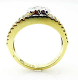 14K Gold Genuine Natural Diamond Ring with .40 Carat Marquise Diamonds (#J742)