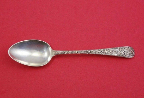 Antique Engraved by Tiffany Sterling Silver Place Soup Spoon 7 1/8" Flatware