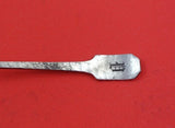 Norman Hammered by Shreve Sterling Silver Olive Spoon gold-wash with Monogram 6"