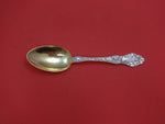Lily by Frank Whiting Sterling Silver Serving Spoon Gold Washed 8 1/4"